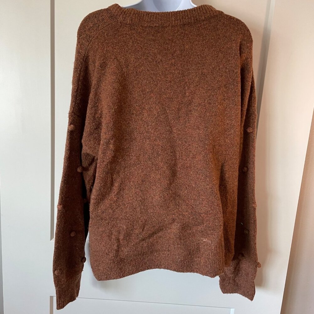 Women's / Teen's Madewell Brockton Bobble Pom Pom Sweater size L - Picture 5 of 11